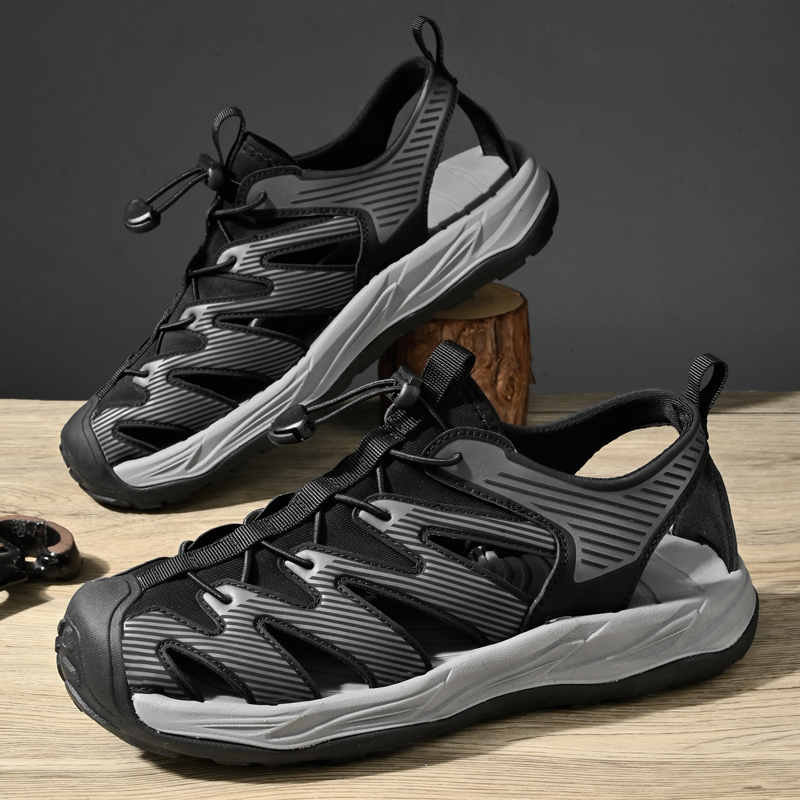 Men Accessories For Beach - Water-wading quick-drying Baotou Sandals for men