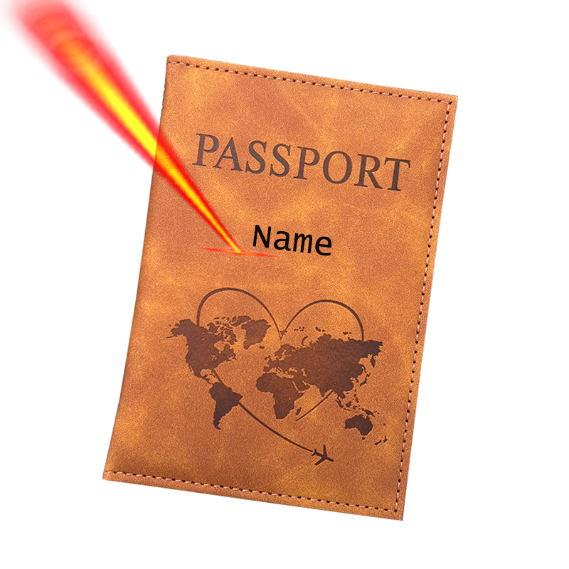 Men Accessories Name - Personalized Name Passport Holder Travel Wallet