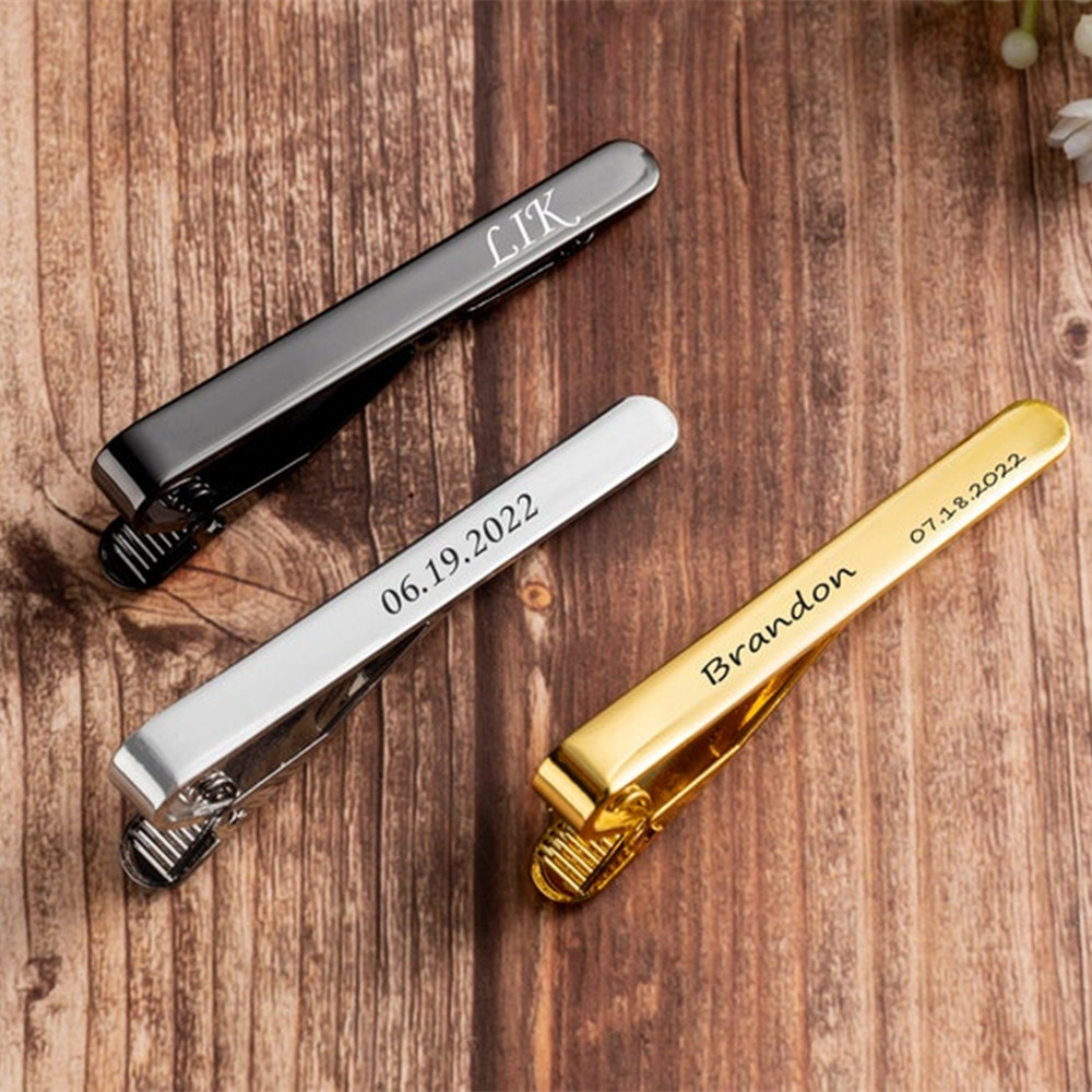 Men Accessories Name - Personalized Custom Logo Name Necktie Pin