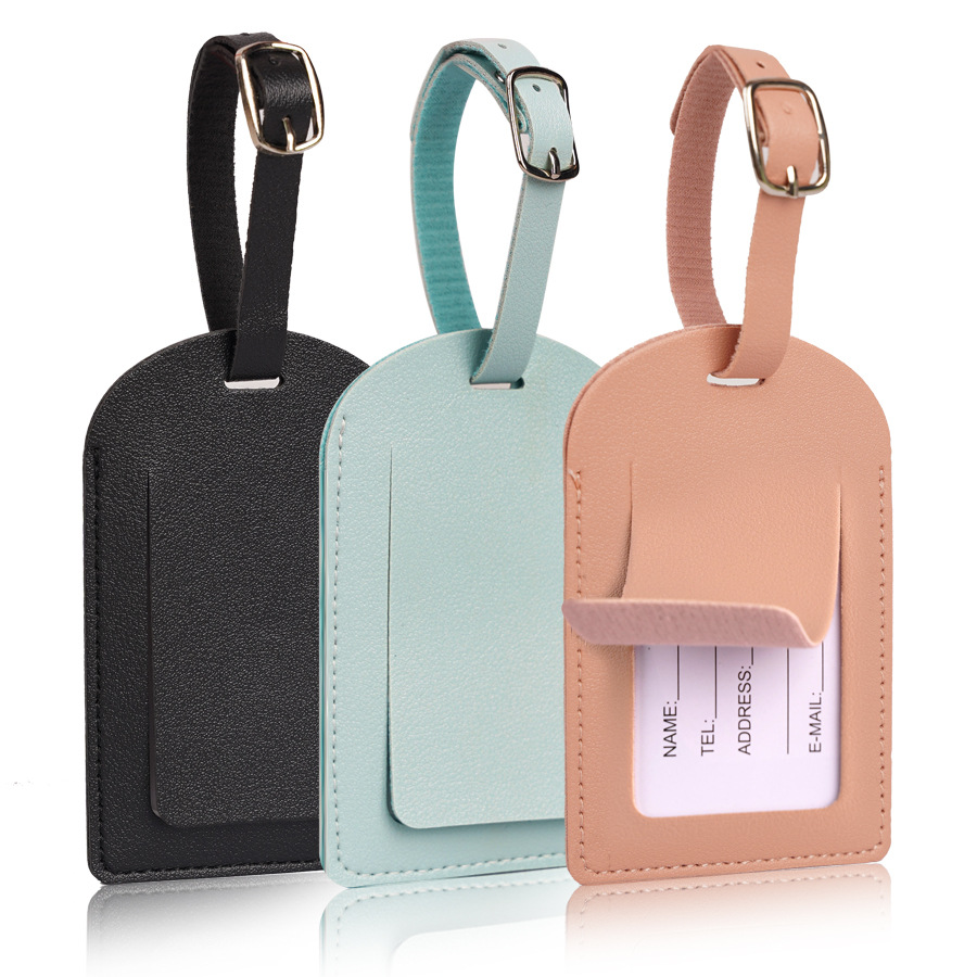 Women Men Luggage Tags PU Leat - Men Accessories Name recension och pris