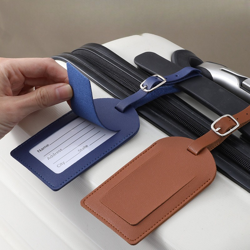 Women Men Luggage Tags PU Leat - Men Accessories Name recension och pris