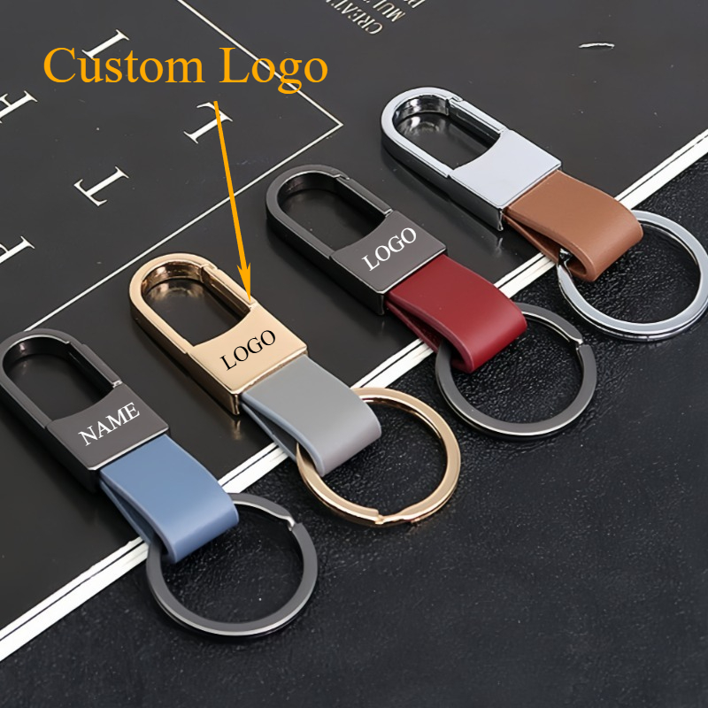 Fashion Leather Keychains Cust - Men Accessories Name recension och pris