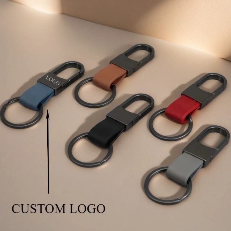 Fashion Leather Keychains Cust - Men Accessories Name recension och pris