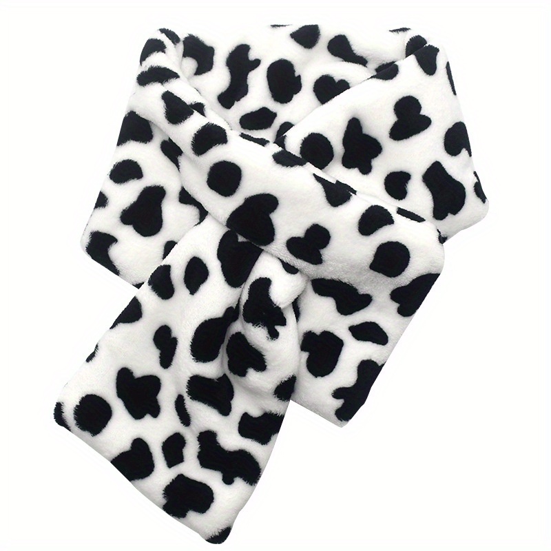 1pc 1pcs Winter Warm Cow Print - Men Accessories For Beach recension och pris