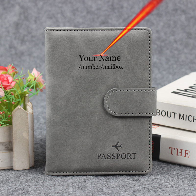 Magnetic Button Passport Cover - Men Accessories Name recension och pris