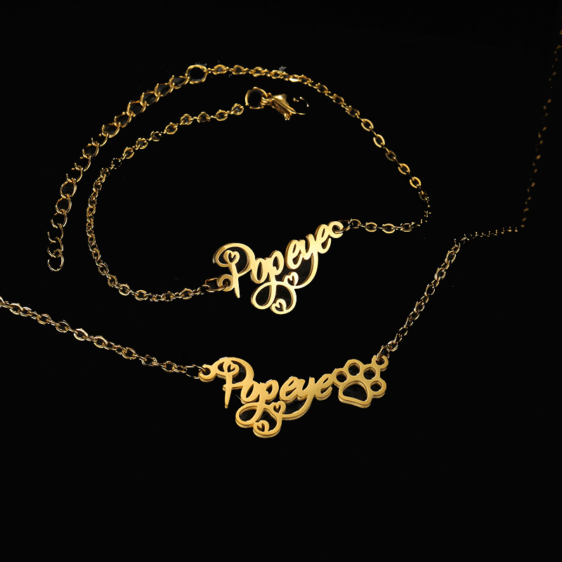 Goxijite Customize Name Neckla - Men Accessories Name recension och pris