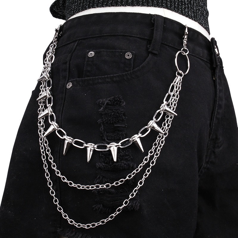 Hip Hop Punk Rock Metal Pants  - Men'S Accessories For Jeans recension och pris