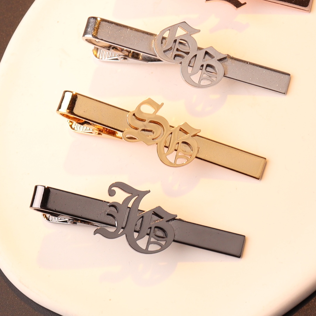 Custom Name Initials Tie Clip  - Men Accessories Name recension och pris