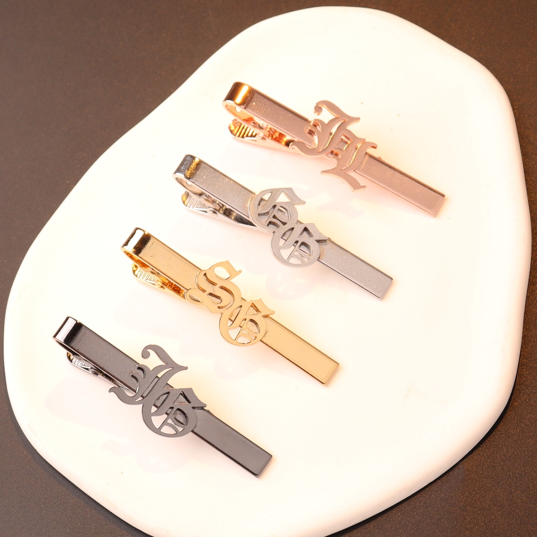 Custom Name Initials Tie Clip  - Men Accessories Name recension och pris