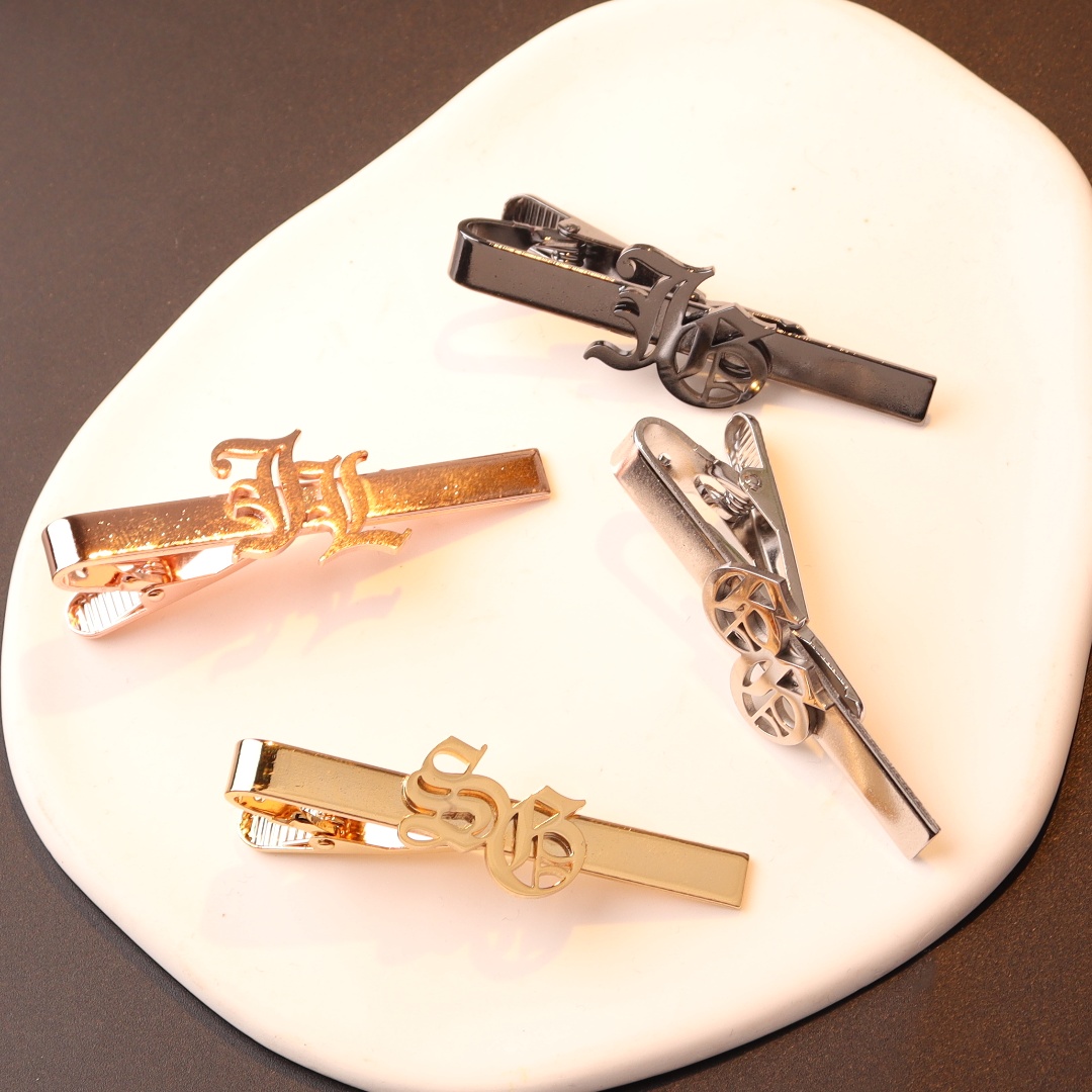 Custom Name Initials Tie Clip  - Men Accessories Name recension och pris