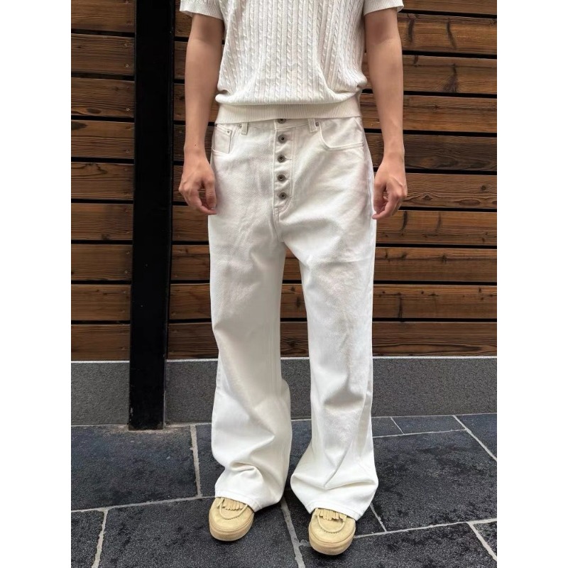Men's White Wide Leg Jeans Hig - Men'S Accessories For Jeans recension och pris
