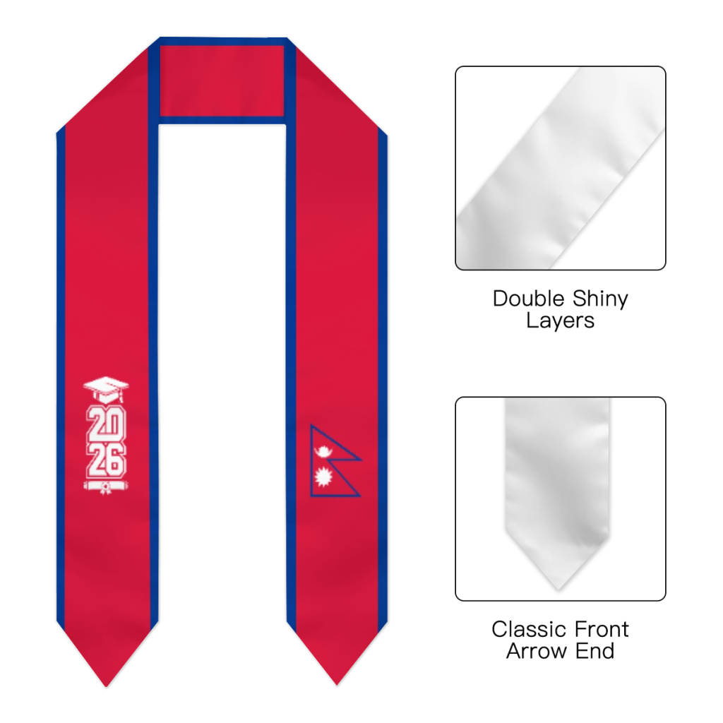 Class of 2026 Nepal Flag Scarf - Men Accessories Nepal recension och pris