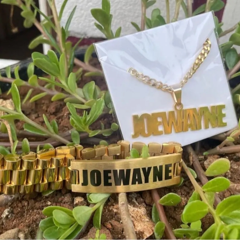Custom Men Name Necklace Big B - Men Accessories Name recension och pris
