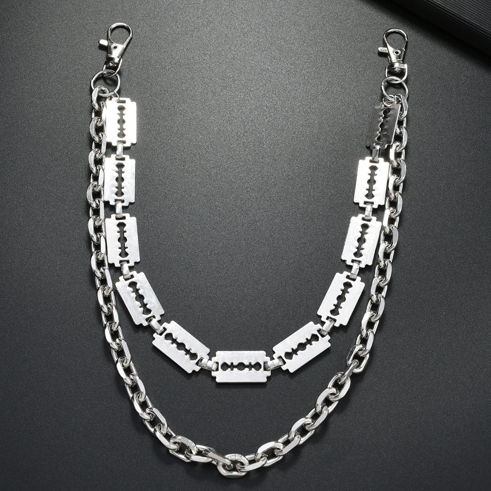 Punk Metal Chain Keychains for - Men'S Accessories For Jeans recension och pris