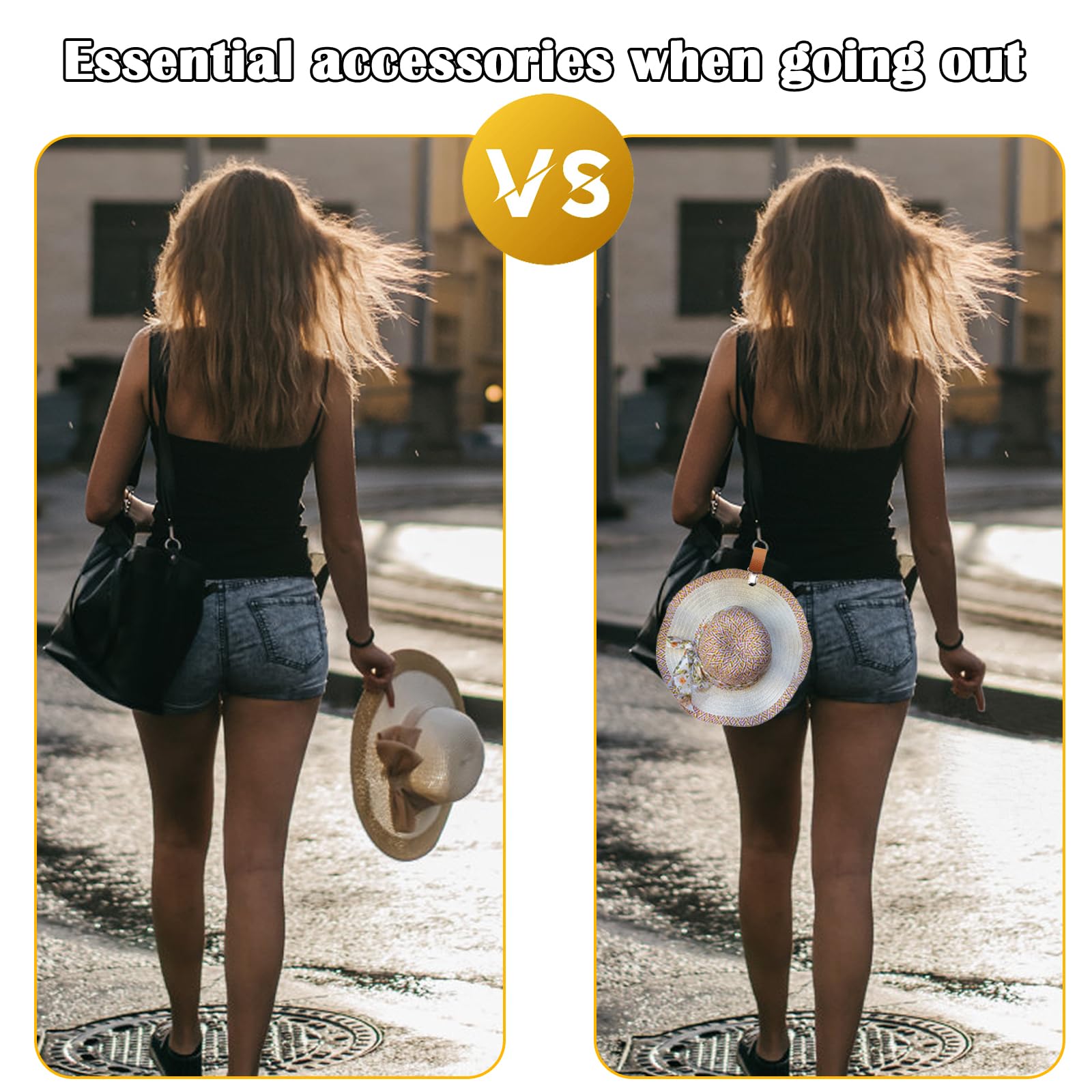 PU Leather Hat Clip for Travel - Men Accessories For Beach recension och pris