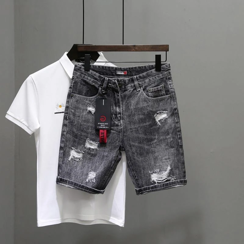 Men's Short Jeans Pants Black  - Men'S Accessories For Jeans recension och pris